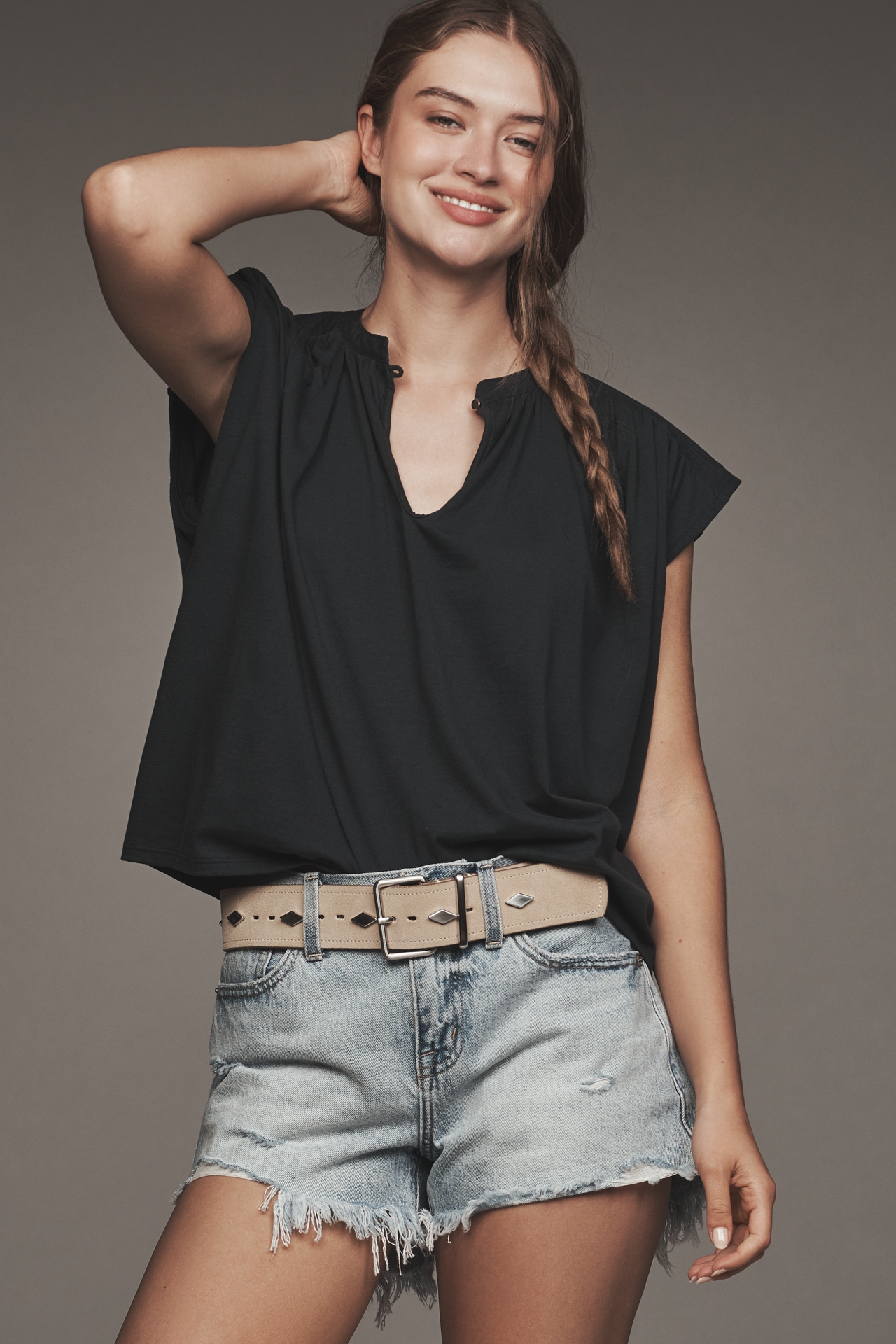 Nation Los Angeles Cary Keyhole Top