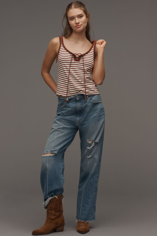 Nation Los Angeles Jil Lace-Up Tank Top #2