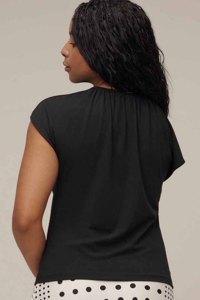 Nation Los Angeles Dona V-Neck Ruched Top #1