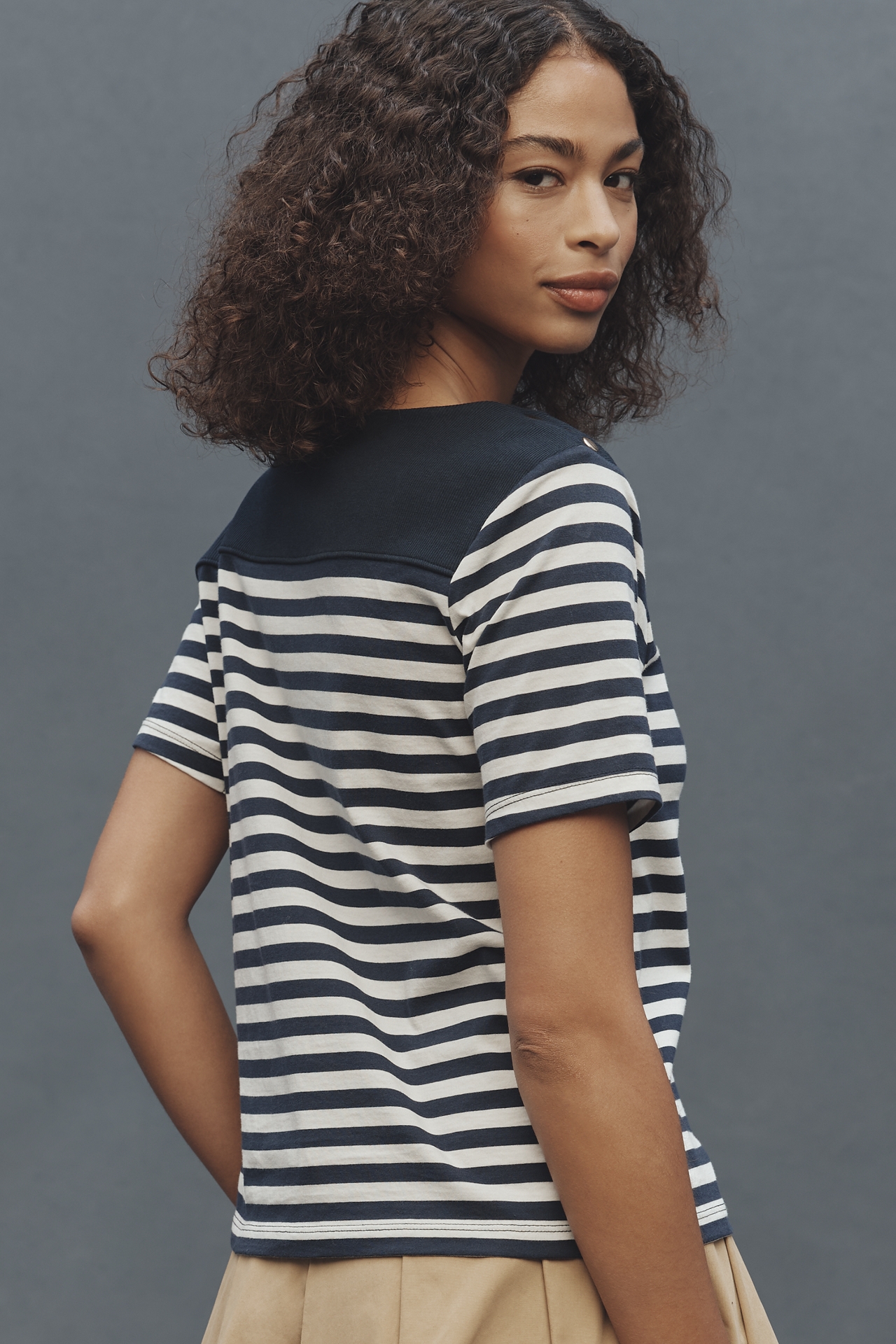 Nation Los Angeles Johnnie Boat-Neck Tee