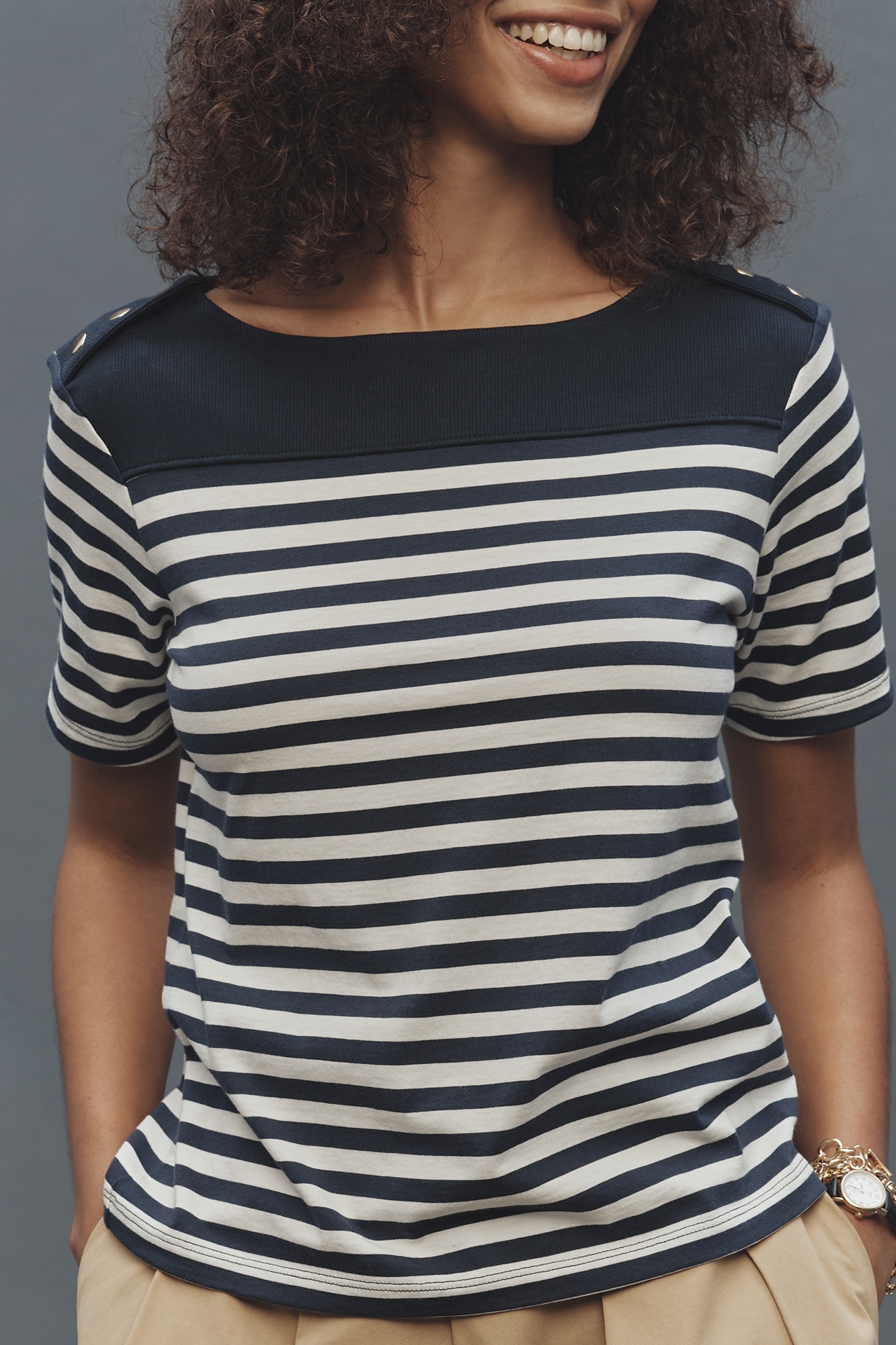 Nation Los Angeles Johnnie Boat-Neck Tee
