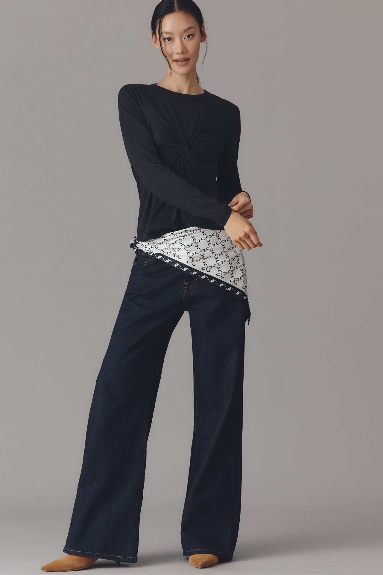 Nation Los Angeles Marion Twist-Front Top