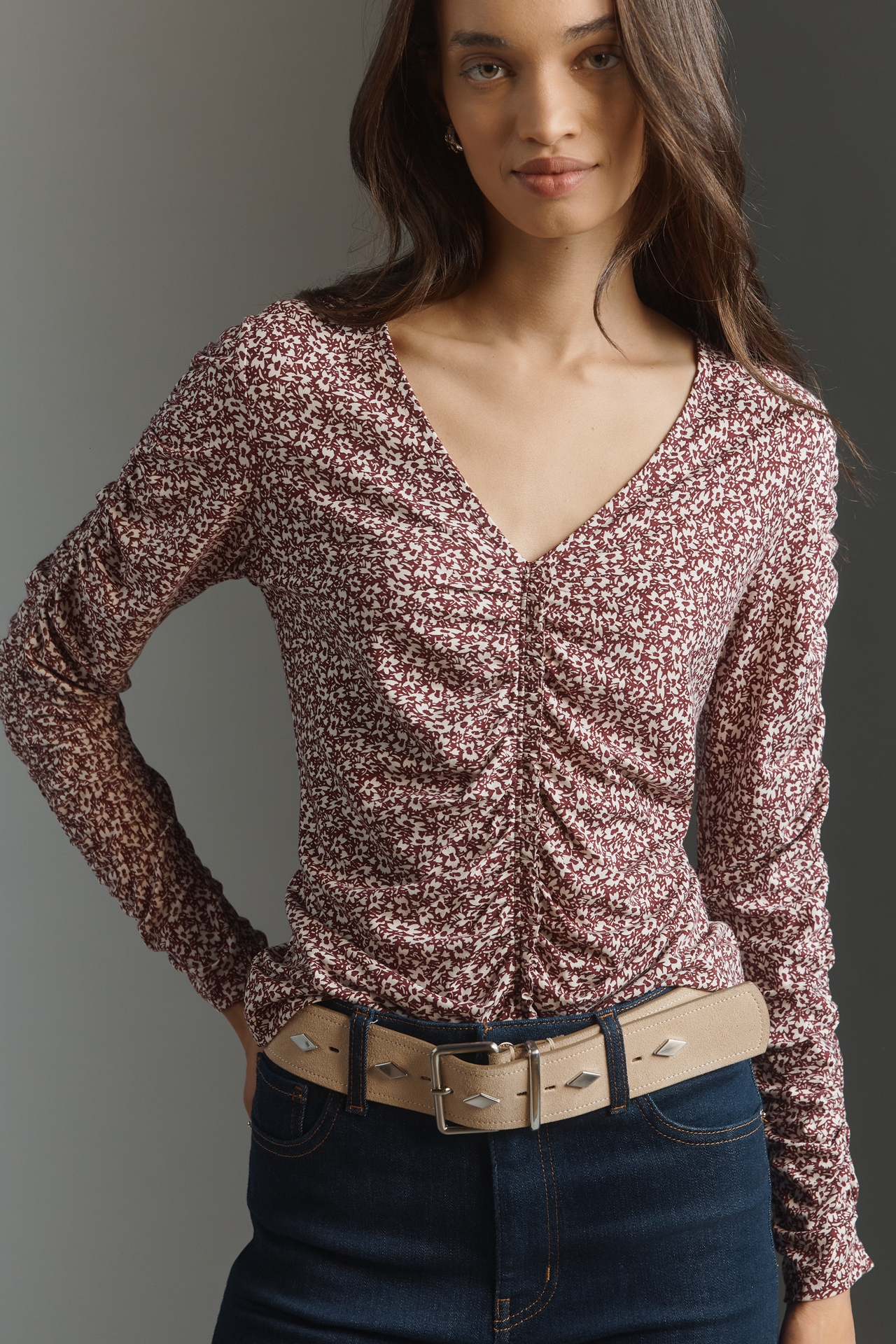 Nation Los Angeles Colette Ruched Top