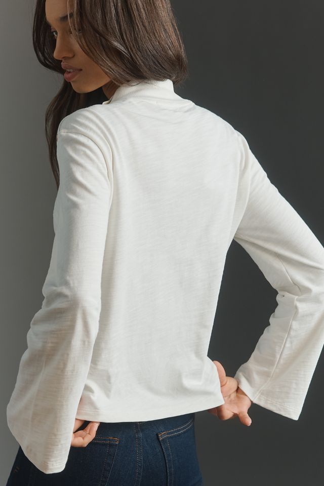 Nation Los Angeles Neda Long-Sleeve Snap Top #1