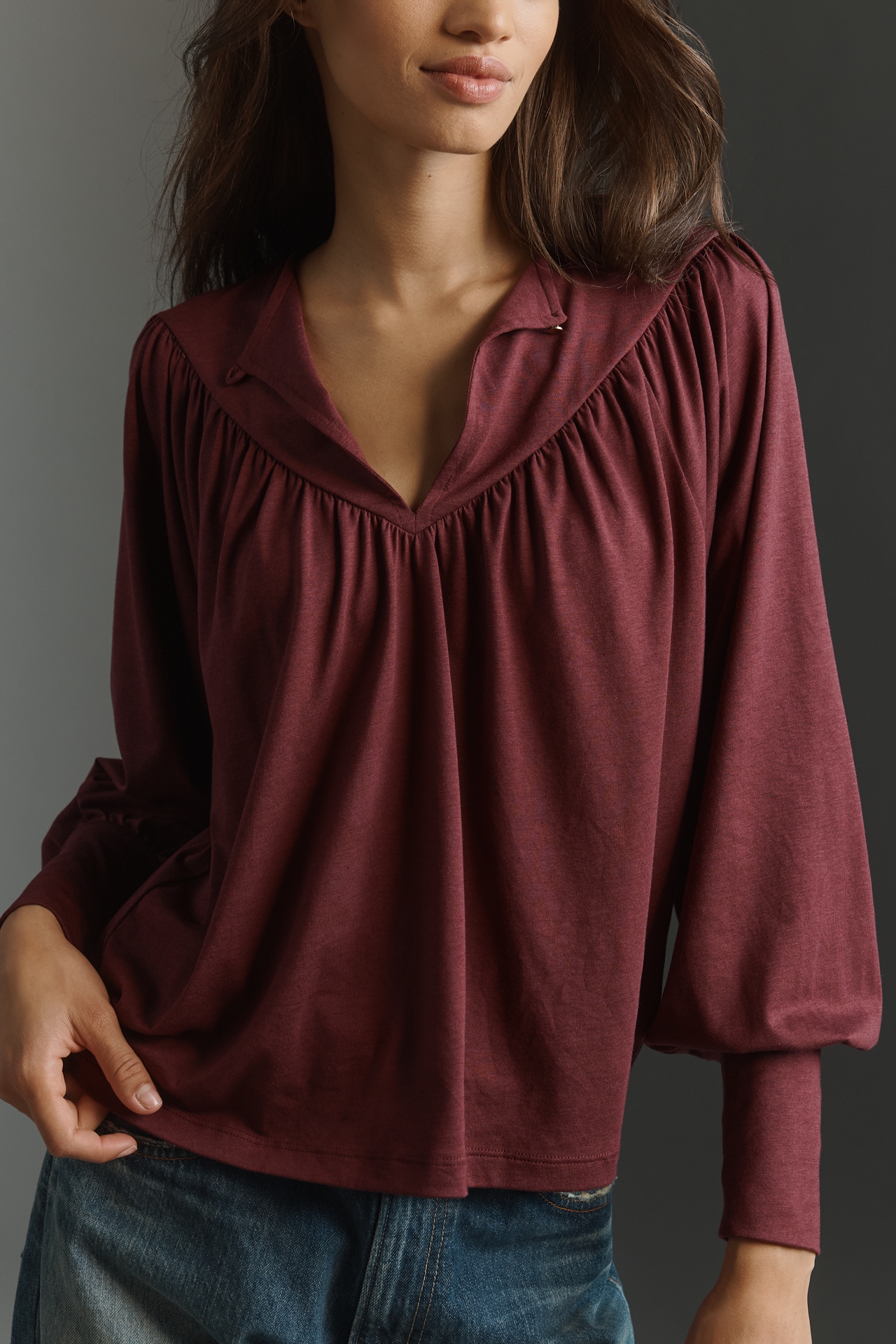 Nation Los Angeles Jeannie Keyhole Top