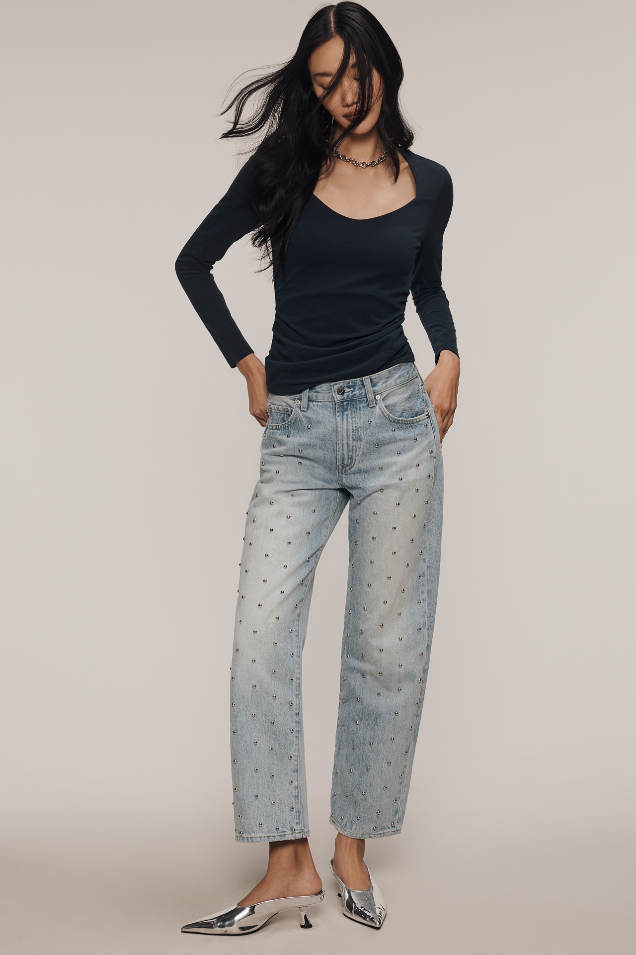 Nation Los Angeles Millie Long-Sleeve Top