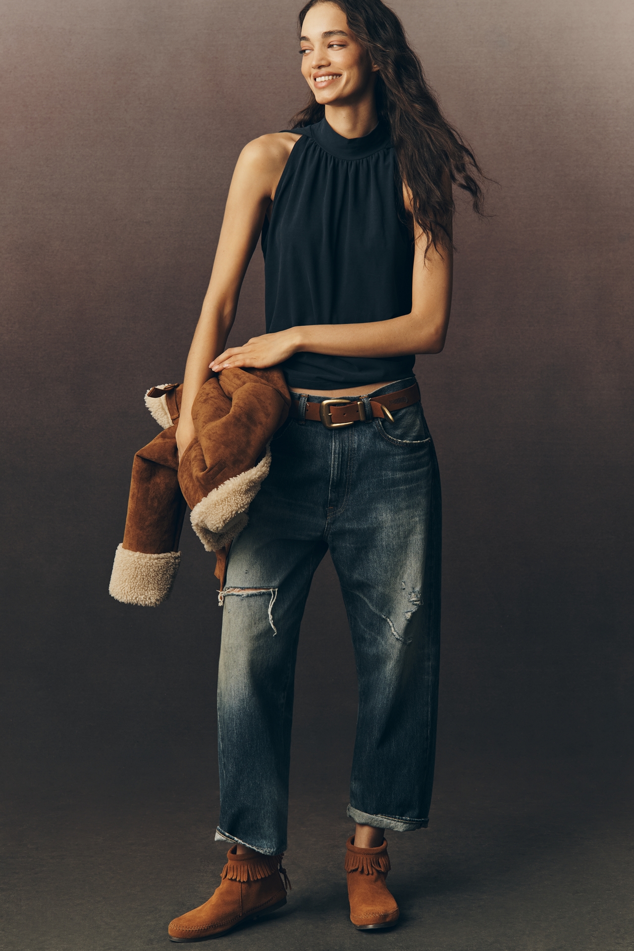 Nation Los Angeles Randi Cotton Halter Top