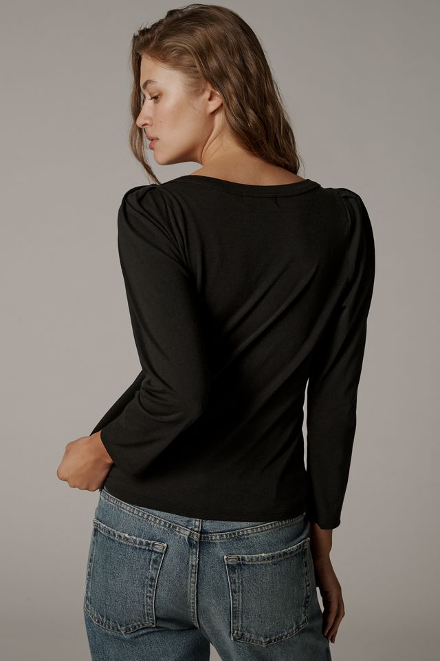 Nation Los Angeles Amelie Envelope-Neck Top #1