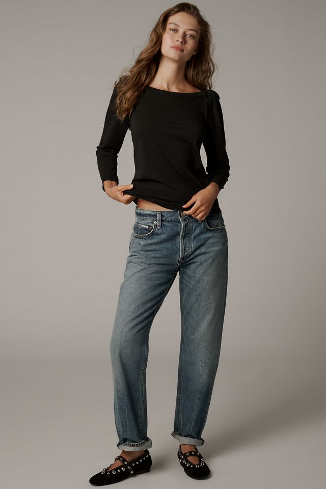 Nation Los Angeles Amelie Envelope-Neck Top #2