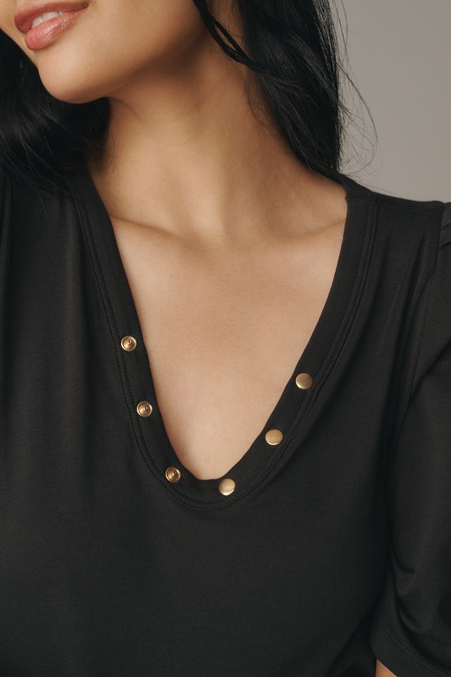Nation Los Angeles Nahal V-Neck Top #3