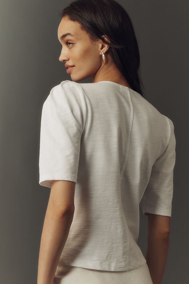 Nation Los Angeles 100% Cotton Jen Buttondown Top #1