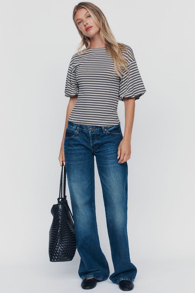 Nation Los Angeles Sophia 100% Cotton Puff Sleeve Tee #2