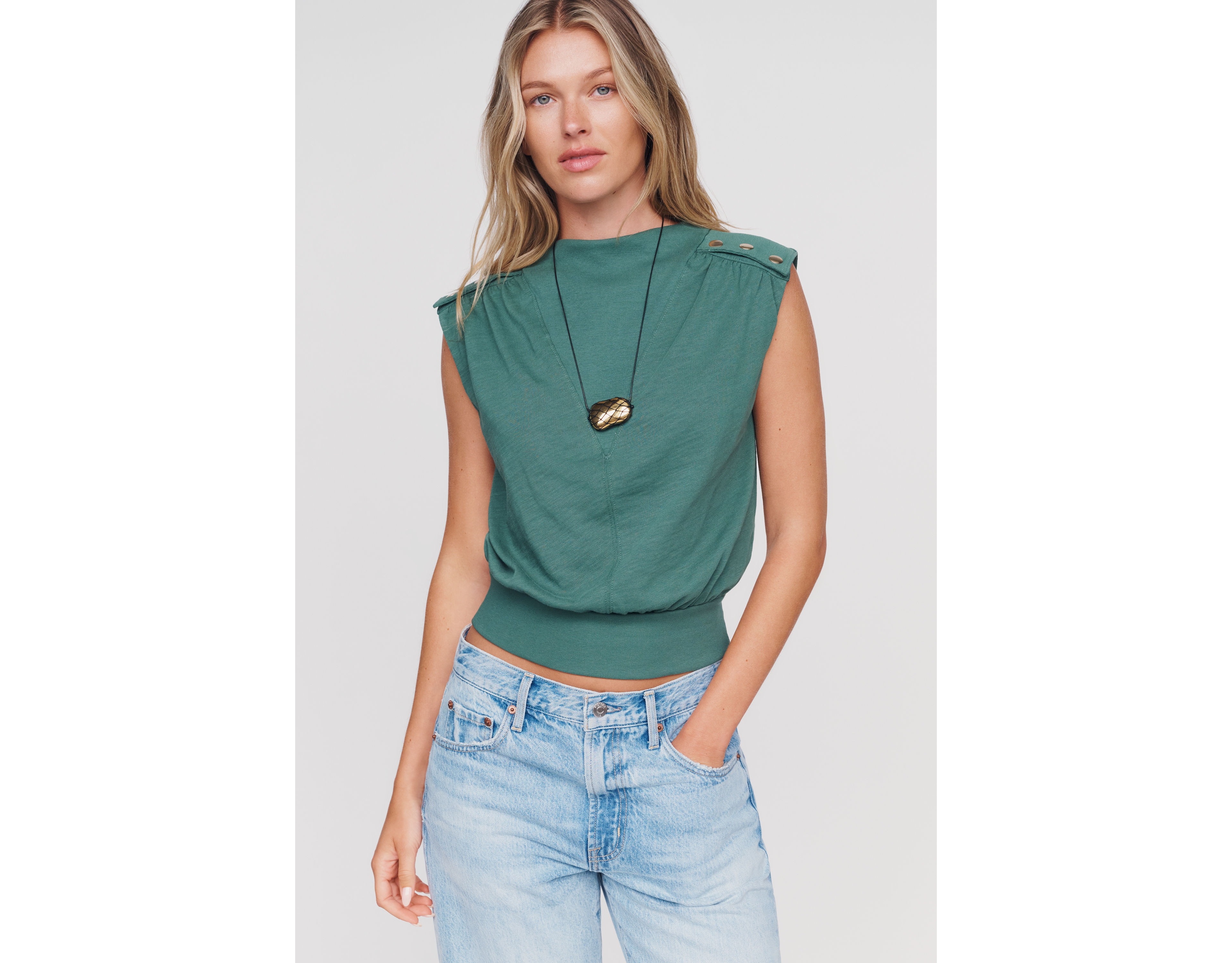 Nation Los Angeles Tillie 100% Cotton Muscle Tank