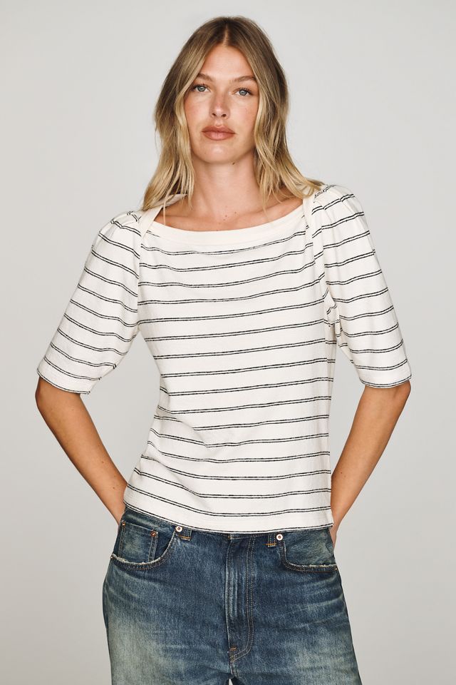 Nation Los Angeles Deana 100% Cotton Envelope Tee #3