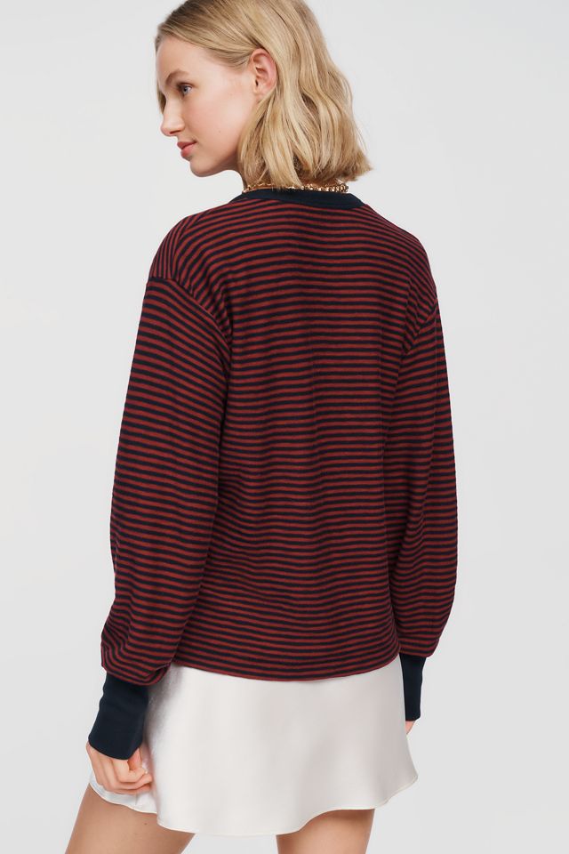 Nation Los Angeles Victoria 100% Cotton Henley Top #3