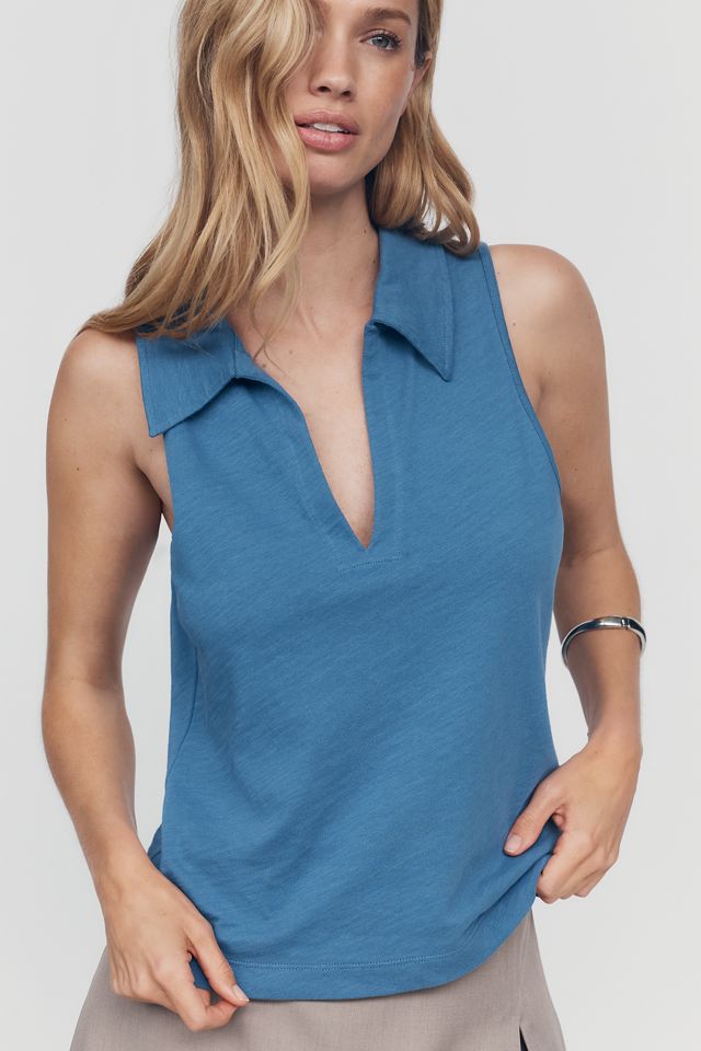 Nation Los Angeles Roberta Collared Tank #2