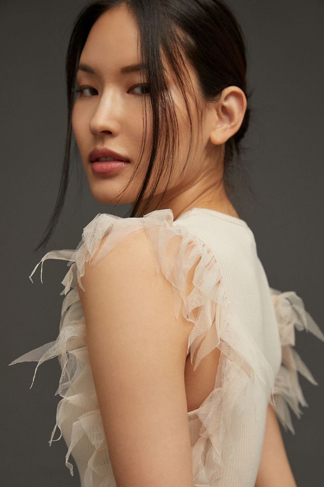 Sunday in Brooklyn Tulle Flutter Tank #1