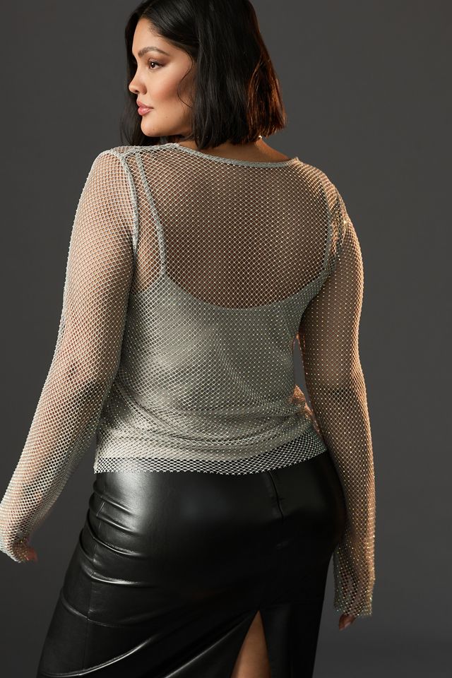 Sunday in Brooklyn Mesh Sparkle Top #6