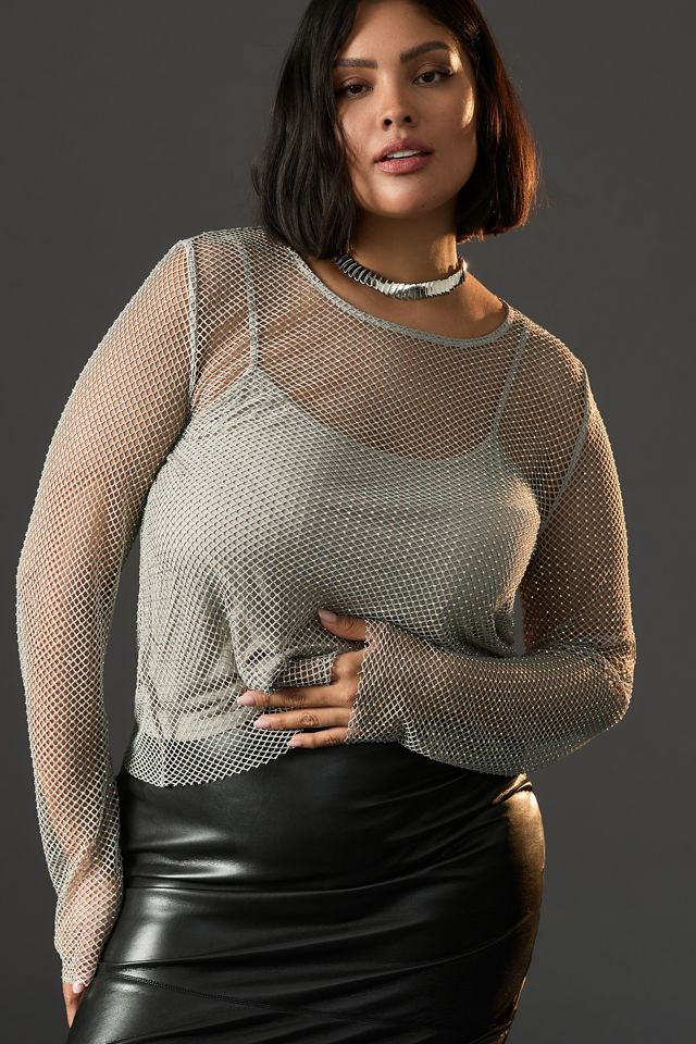 Sunday in Brooklyn Mesh Sparkle Top #7