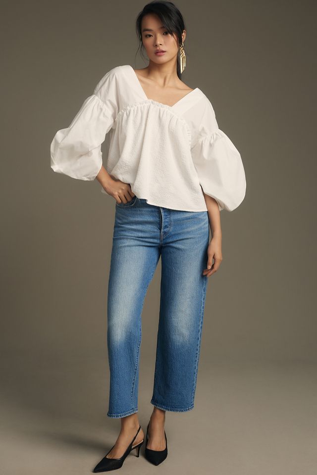Sunday in Brooklyn Puff-Sleeve Blouse #3