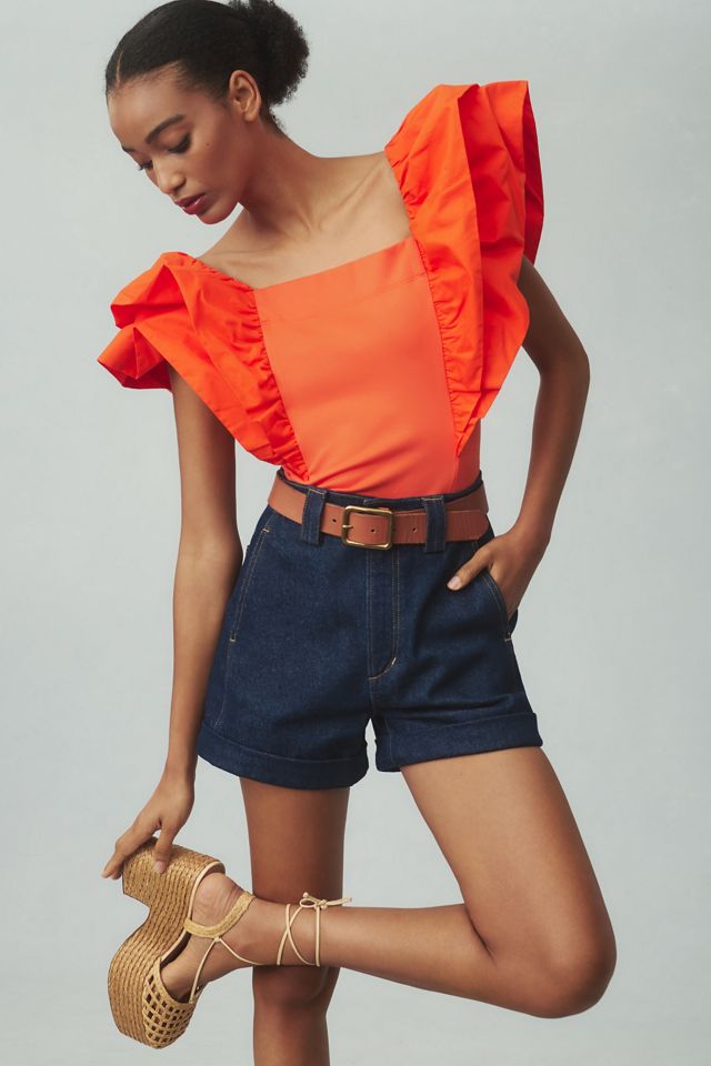 Sunday in Brooklyn Ruffle-Sleeve Top | Anthropologie UK