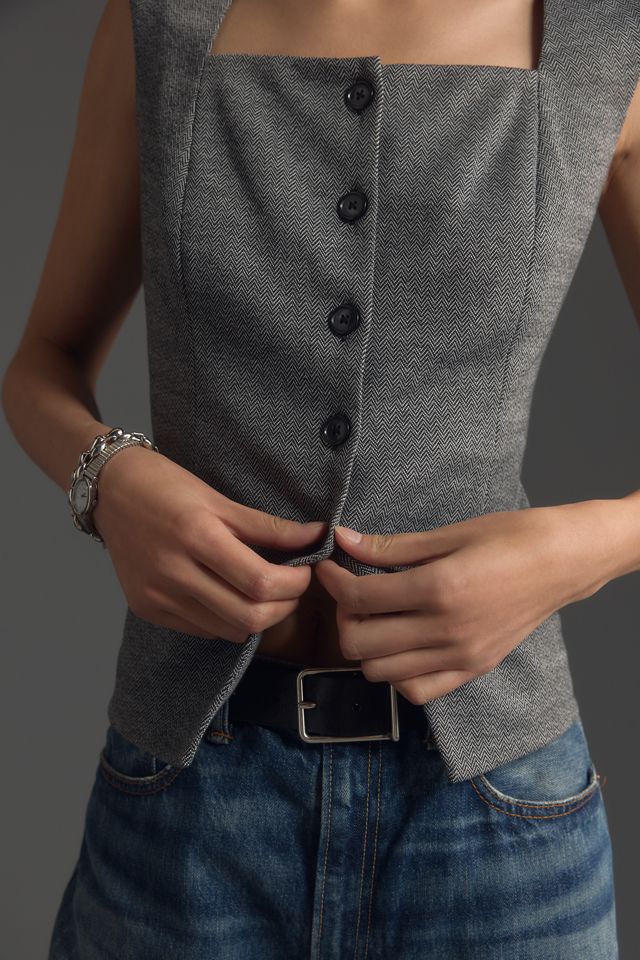 Sunday in Brooklyn Square-Neck Vest #2