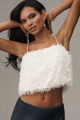 Hutch Strapless Bubble Peplum Top