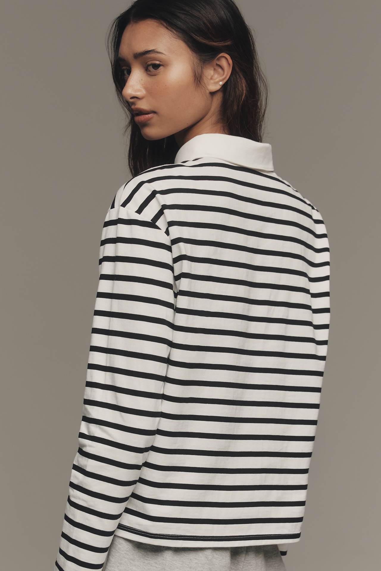 Sunday Brooklyn Long-Sleeve Polo Top