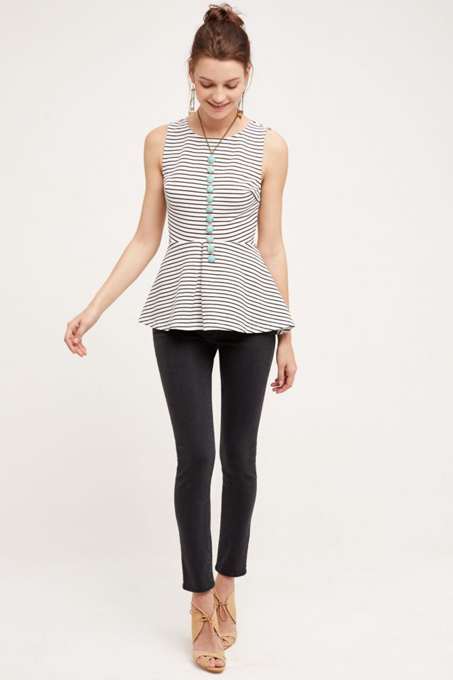 Summer Stripe Peplum Tank #2