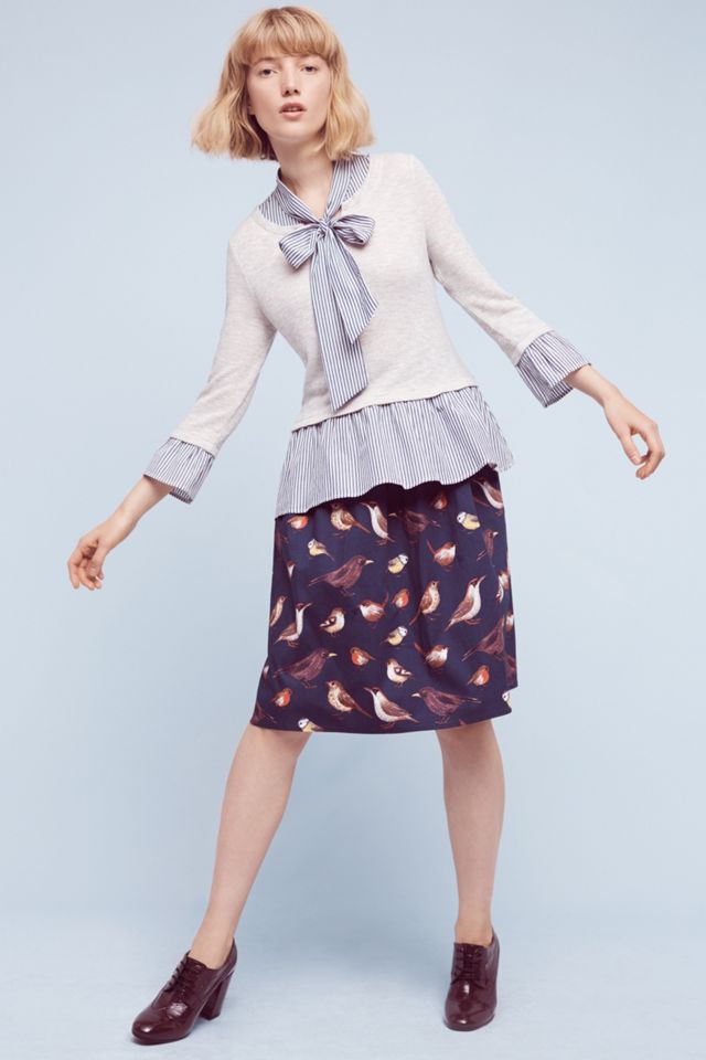 Layered Tie-Neck Top #1