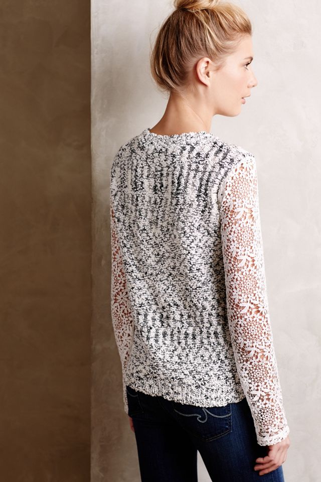 Lace Sleeve Pullover #1