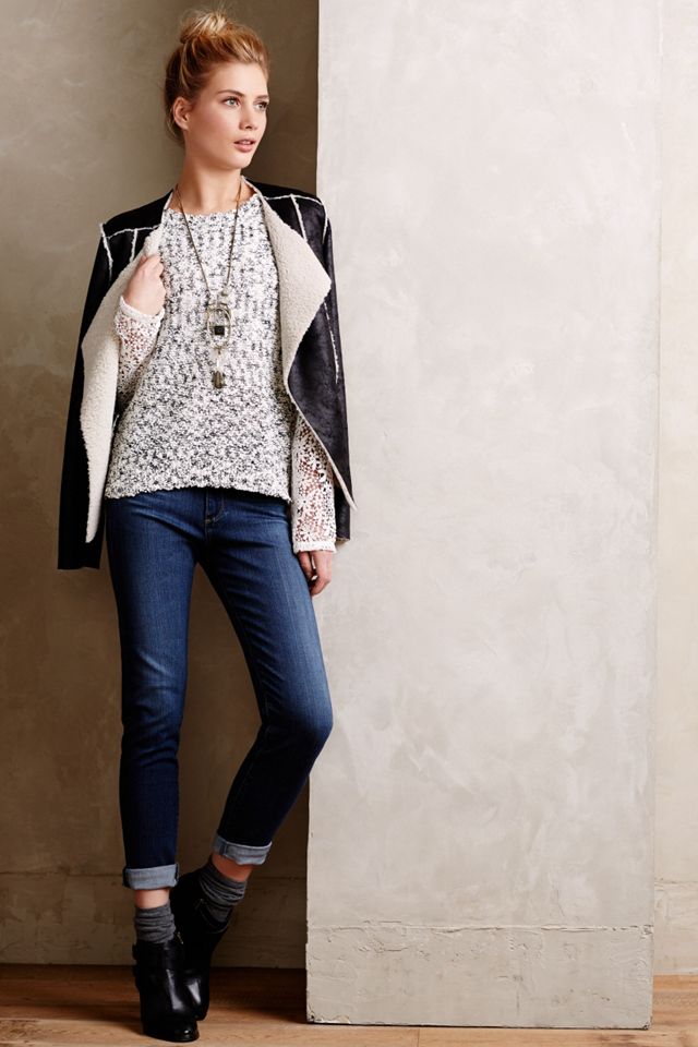 Lace Sleeve Pullover #2