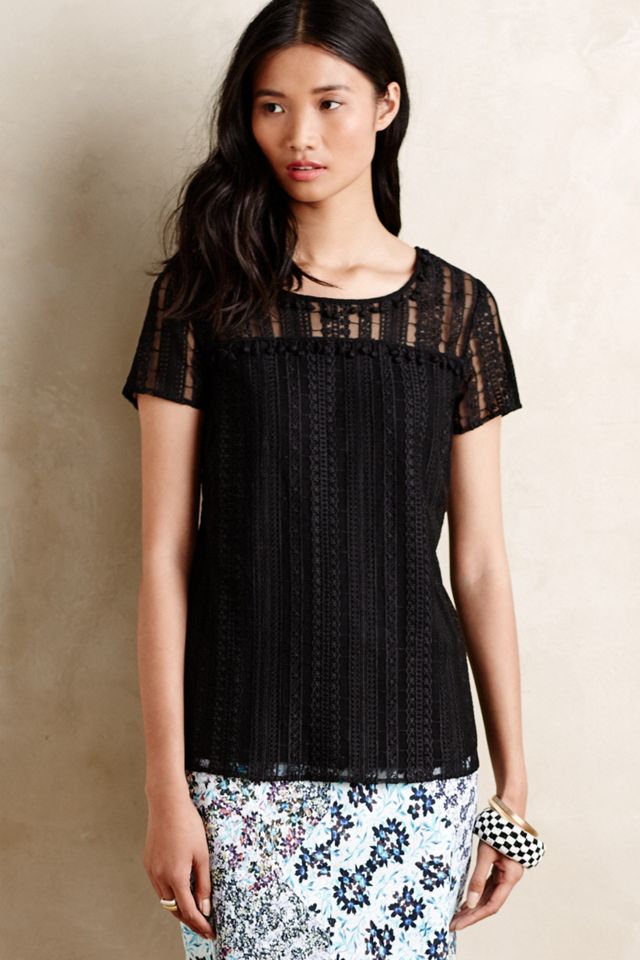 Pommed Lace Top