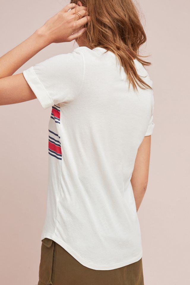 Sol Angeles Rojo Striped Tee #1