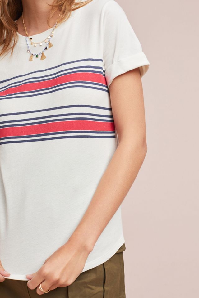 Sol Angeles Rojo Striped Tee #3