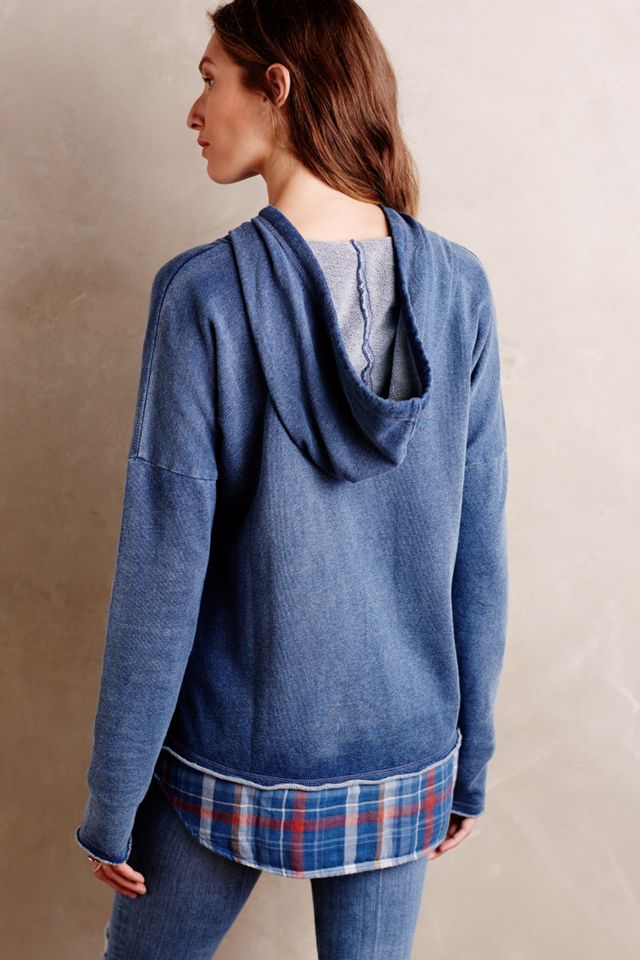 Layered Plaid Hoodie #1