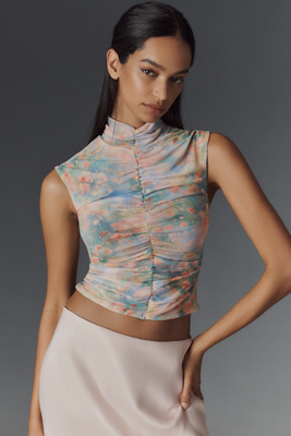 ANTHROPOLOGIE AFRM POWER MESH JOLIE TOP 