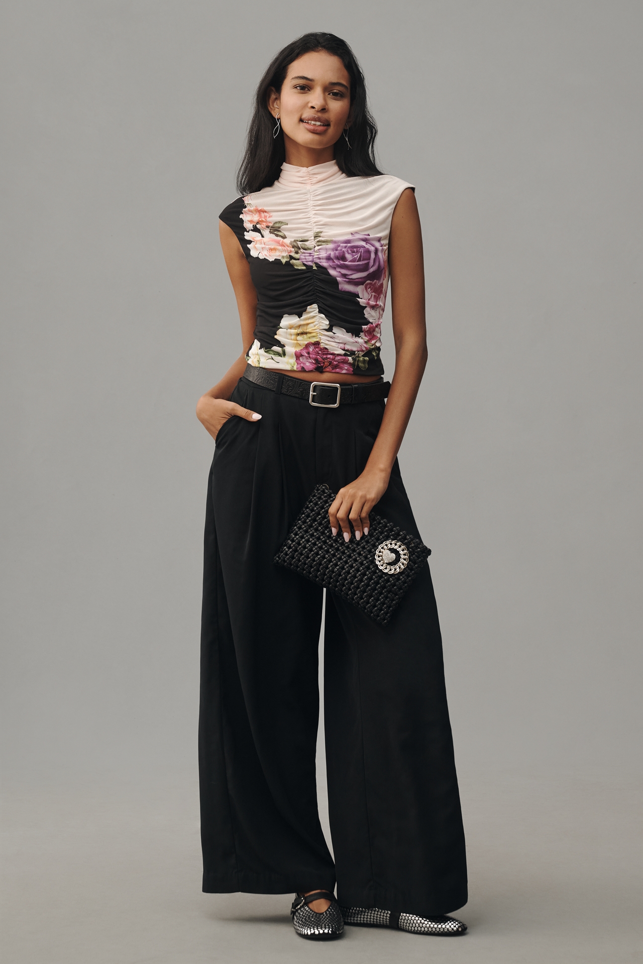 AFRM Power Mesh Jolie Top