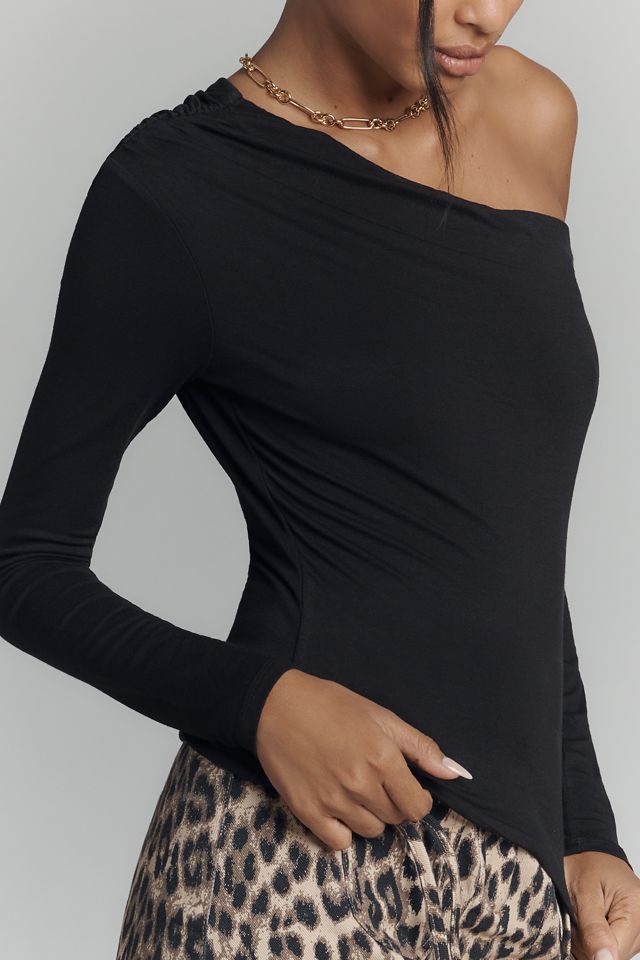 AFRM Bria Cold-Shoulder Long-Sleeve Top #1