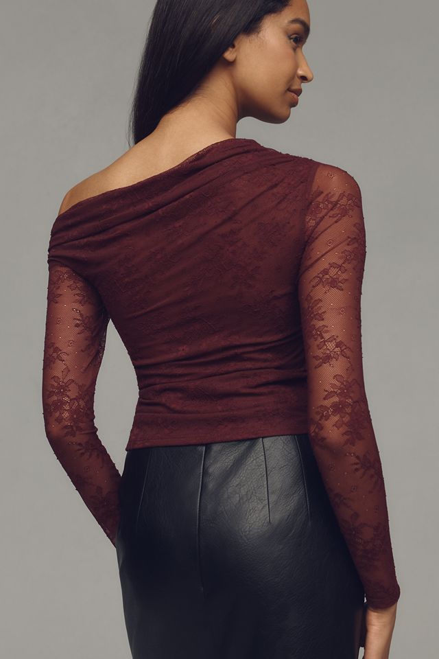 AFRM Barry Lace Off-The-Shoulder Top #1