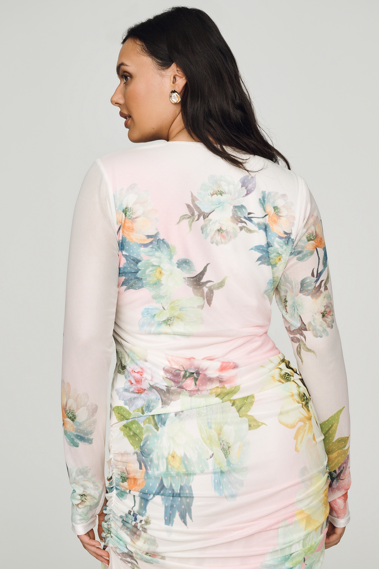 AFRM Plus Ines Power Mesh Long-Sleeve Top