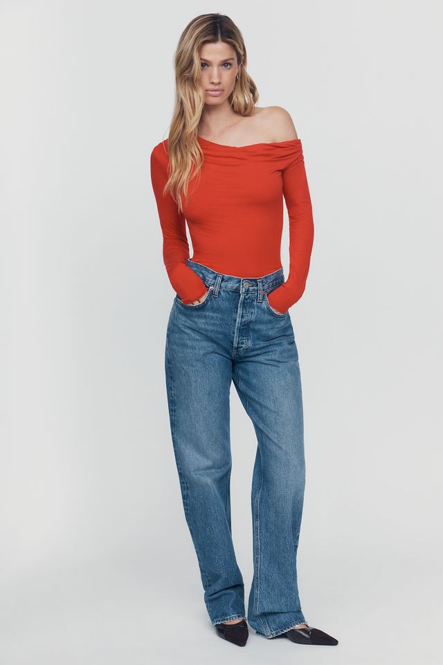 AFRM Bria Off Shoulder Long Sleeve Top #2