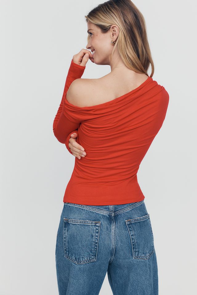 AFRM Bria Off Shoulder Long Sleeve Top #3