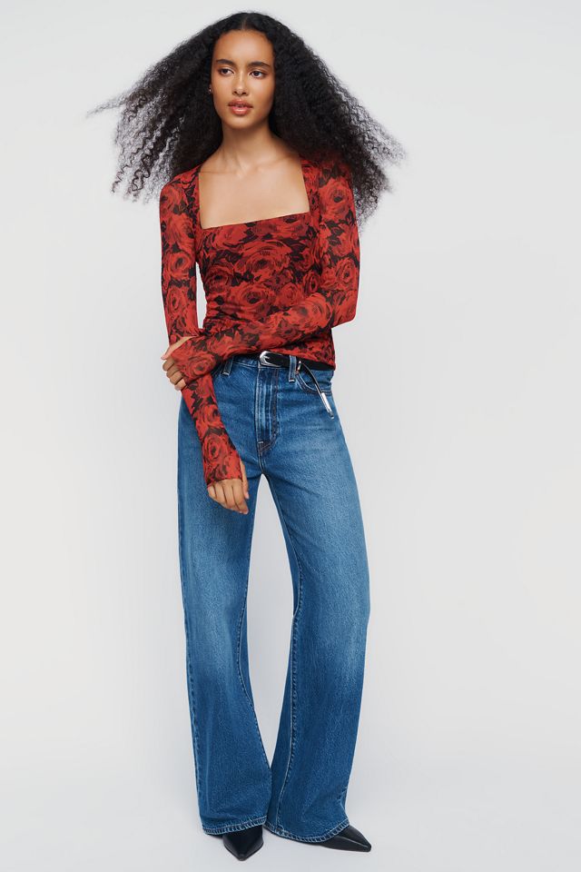 AFRM Ines Floral Long Sleeve Top  #2