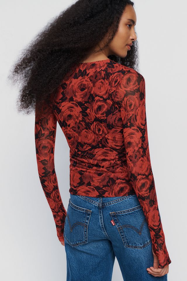 AFRM Ines Floral Long Sleeve Top  #3