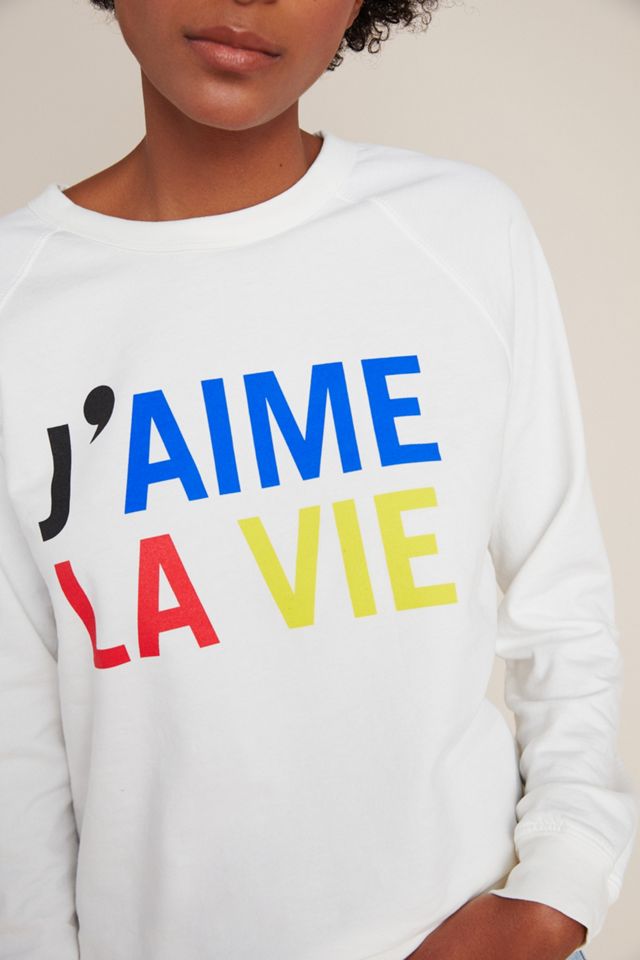 Clare V. for Anthropologie J'aime La Vie Sweatshirt #2