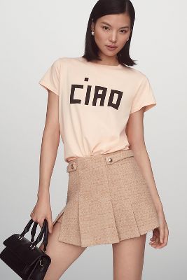 Shop Clare V Ciao Classic Tee In Orange