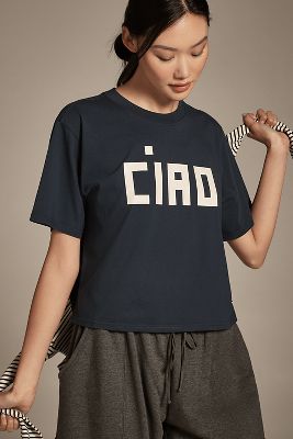 CLARE V LE CARRÉ TEE 
