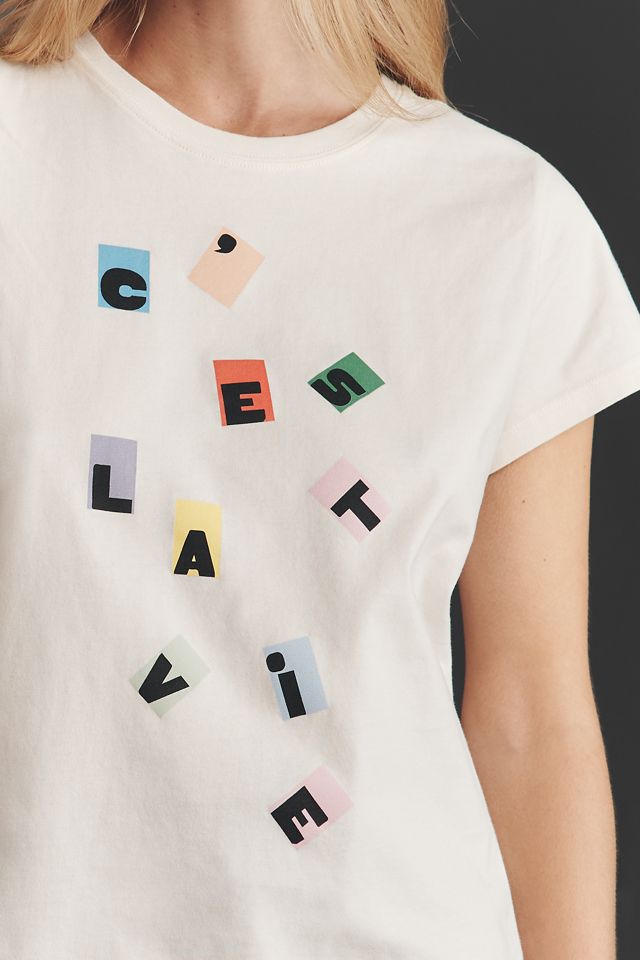 Clare V. C'est La Vie Classic Tee #1