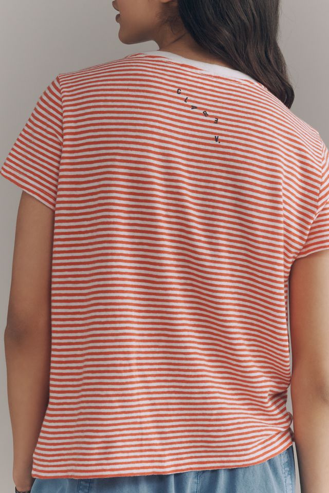 Clare V. Cotton Linen Classic Tee #1